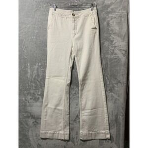 Pilcro and the Letterpress Jeans Size 27 White High‎ Rise Bootcut White Boho